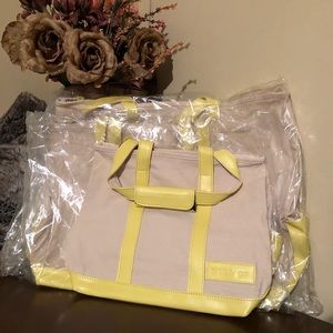 New 3pc Canvas Tote set